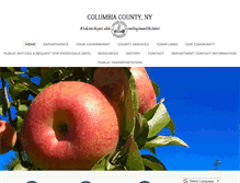 Tablet Screenshot of columbiacountyny.com